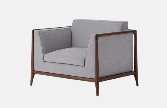 Kursi Sofa Kain Kontemporer ISO14001 Sofa Single Seater Mewah