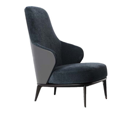 Kursi Sofa Belakang Tinggi Modern Kursi Lounge Oriental Tahan Pakai 68 * 79 * 100cm ODM