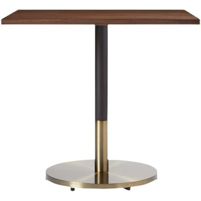 ISO9001 800 * 700 * 750mm Hotel Restaurant Furniture Meja Makan Persegi Kayu Bertekstur