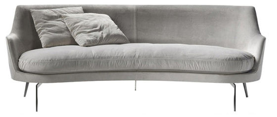 Kustomisasi 2 Kursi Sofa Sofa Oval Berbentuk Sofa Sectional ISO 14001