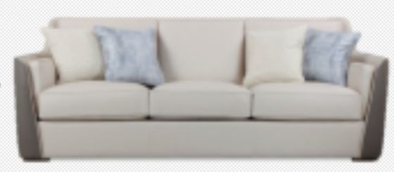 Kain Furnitur Lobi Hotel Tahan Air Sofa Sofa Tiga Tempat Duduk ODM