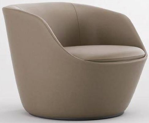 730 * 730 * 760mm Furnitur Mewah Ringan Kursi Sofa Kulit Modern Yg Tahan Pakai