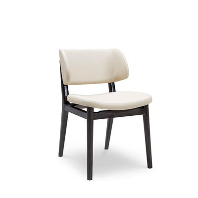 Slip Proof Leather Hotel Restaurant Furniture Kursi Makan Putih Modern ODM