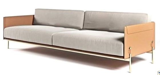 Perabot Lobi Hotel Tahan Air Sofa ganda Sofa Sofa Modern 1800 * 900 * 790mm