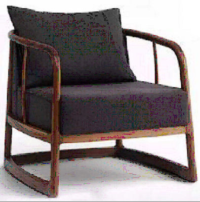 Kursi Kain Klasik Modern Disesuaikan Untuk Ruang Tamu 60 * 63 * 75cm Anti Gores