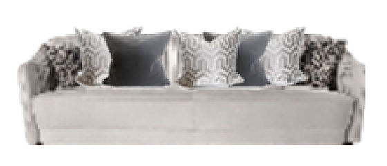Komersial Nyaman Beludru Sofa Nyaman 4 Seater Sofa Anti Gores