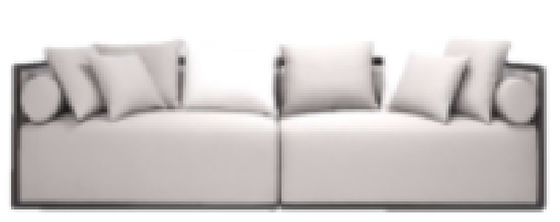 Sofa Sectional yang Nyaman Sofa 2 Tempat Duduk yang Nyaman Perabotan Lobi Hotel ODM Tahan Debu