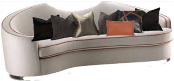 OEM ODM Gaya Hotel Sofa Sofa Nyaman Untuk Ruang Tamu 230 * 98 * 90cm