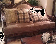 ODM OEM Sofa Kulit Furnitur Gaya Eropa Anti Abrasi