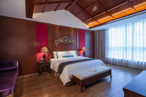 Furnitur Asia Tenggara yang Diobati dengan Insektisida Ukuran King Queen Set Kamar Tidur Mebel Klasik Baru