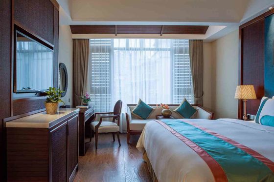 Furnitur Asia Tenggara yang Diobati dengan Insektisida Ukuran King Queen Set Kamar Tidur Mebel Klasik Baru