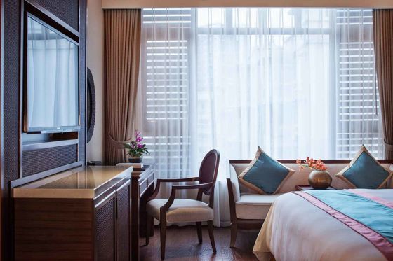 Furnitur Asia Tenggara yang Diobati dengan Insektisida Ukuran King Queen Set Kamar Tidur Mebel Klasik Baru