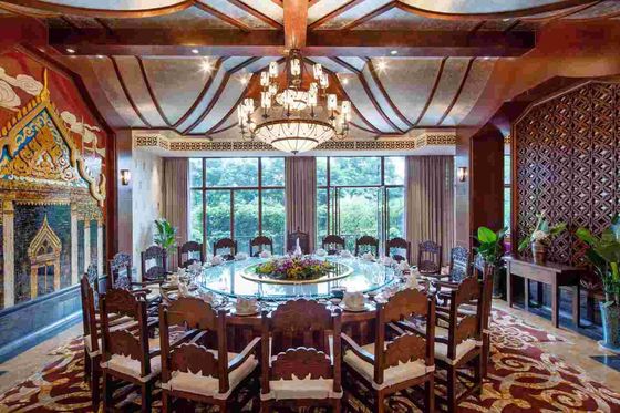 Gleville Southeast Asia Furniture Resort Set Ruang Makan Kayu Disesuaikan
