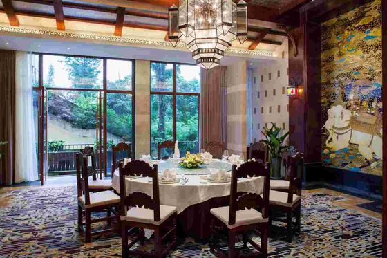 Gleville Southeast Asia Furniture Resort Set Ruang Makan Kayu Disesuaikan