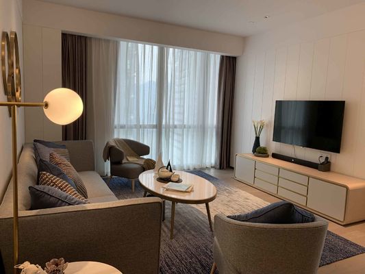 ASCOTT Solid Wood Furniture Set Set Ruang Tamu Untuk Apartemen ODM
