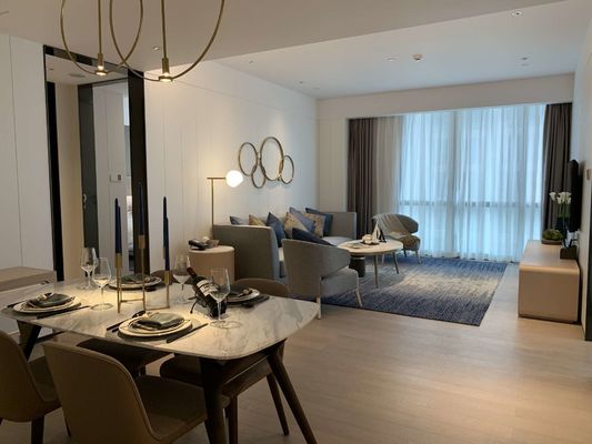ASCOTT Solid Wood Furniture Set Set Ruang Tamu Untuk Apartemen ODM