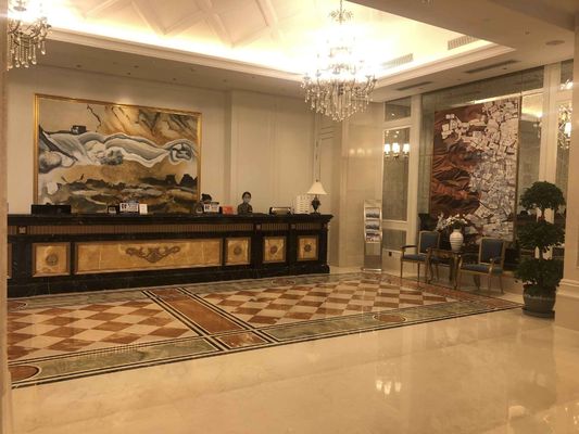 5 Star Hotel International Hotel Meja Makan Kustom Set Set Sofa Tahan Pakai Tahan Air Disesuaikan
