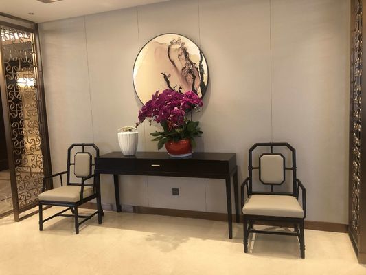 5 Star Hotel International Hotel Meja Makan Kustom Set Set Sofa Tahan Pakai Tahan Air Disesuaikan