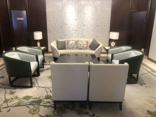 5 Star Hotel International Hotel Meja Makan Kustom Set Set Sofa Tahan Pakai Tahan Air Disesuaikan