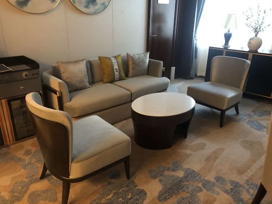 5 Star Hotel International Hotel Meja Makan Kustom Set Set Sofa Tahan Pakai Tahan Air Disesuaikan