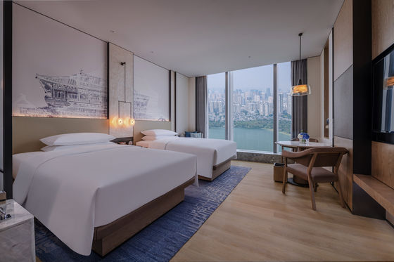 Furnitur Kamar Tidur Hotel Kontemporer Set untuk Industri Perhotelan