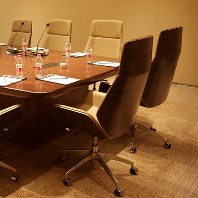 Set furnitur ruang pertemuan hotel, terbuat dari kayu dan bahan kulit berkualitas tinggi
