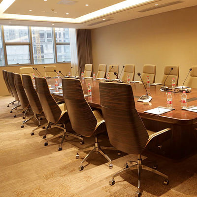 Set furnitur ruang pertemuan hotel, terbuat dari kayu dan bahan kulit berkualitas tinggi