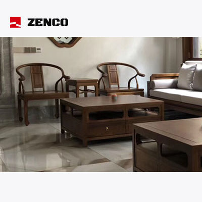 Furnitur Gaya Tradisional Cina Set Sofa Kayu Padat dan Kursi Kayu