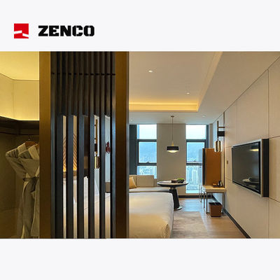 Furnitur kamar tidur hotel modern dan nyaman dengan kayu solid dan kulit