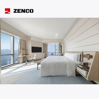 Set furnitur kamar tidur hotel minimalis kayu asli, ukuran 3000*600*1100mm
