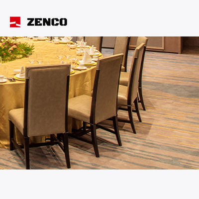 Set furnitur restoran hotel terbuat dari kayu abu padat dengan meja makan listrik