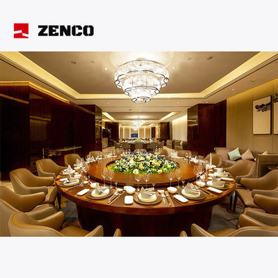Set furnitur restoran hotel terbuat dari kayu abu padat dengan meja makan listrik