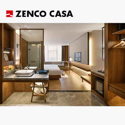 Modern Light Luxury Style Hotel Kamar Tidur Furniture Set Ukuran 2000*2000*300mm