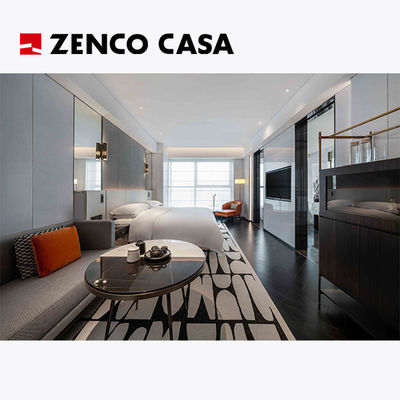 Set furnitur kamar tidur hotel gaya modern Ukuran tempat tidur 2000*2000*300mm