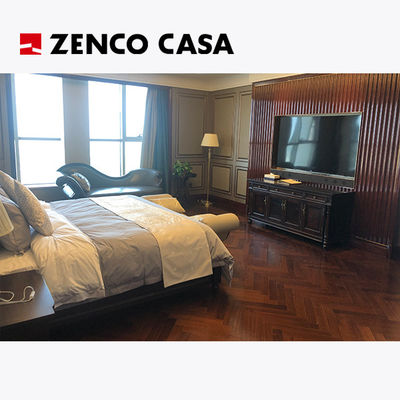 Set furnitur kamar tidur hotel Gaya klasik Eropa Ukuran tempat tidur 2000*2000*350mm