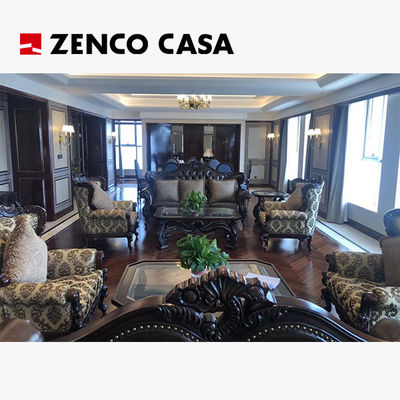 Hotel Suite Furniture Set Gaya Eropa Retro Sofa Dan Meja Kopi Set