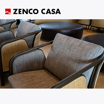 Hotel Furnitur Renang Fisik Multi Person Sofa Elemen Rattan Kursi Lounge Meja Kopi Gaya Modern