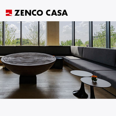 Furniture Hotel Leisure Sofa Fisik Multi Person Wabi Sabi Style Meja Kopi Pilar Kayu