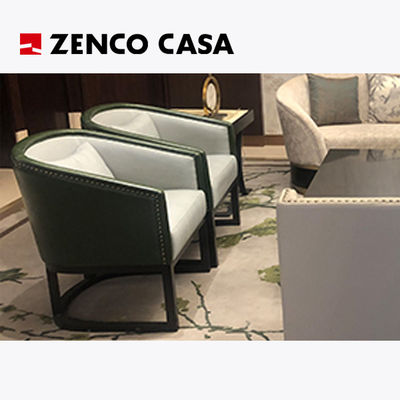 Set furnitur rekreasi gaya modern hotel lobby termasuk sofa kursi rekreasi meja kopi