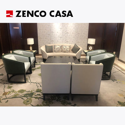 Set furnitur rekreasi gaya modern hotel lobby termasuk sofa kursi rekreasi meja kopi