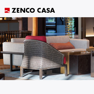Furnitur lobi hotel gaya Cina termasuk sofa dan kursi lounge dll