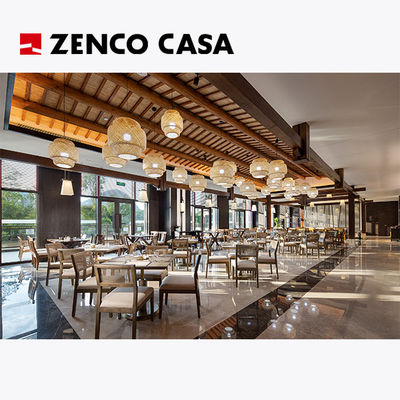 Furnitur restoran hotel termasuk meja makan dan kursi gaya modern