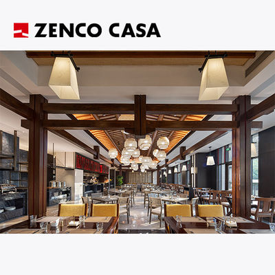 Furnitur restoran hotel termasuk meja makan dan kursi gaya modern