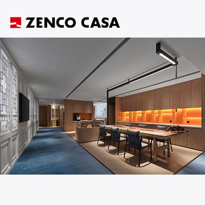 Furniture Hotel Leisure Set Dengan Meja Panjang Kayu Padat Dan Kursi Lounge