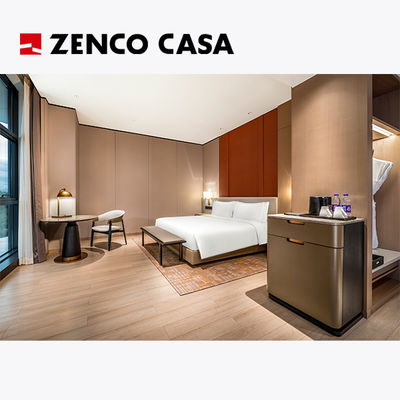 ISO14001 Modern Style Furniture Set untuk Hotel Bintang Empat Kamar Tidur Besar