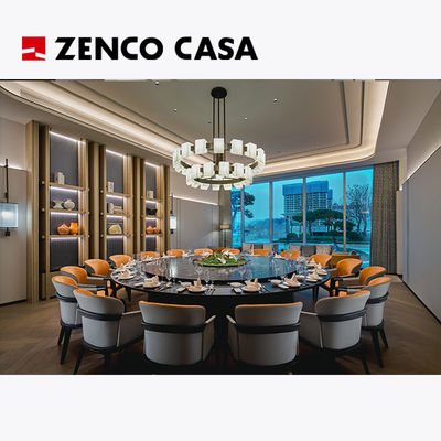 Furnitur Hotel Restoran Glossy Termasuk Meja Makan Listrik Dan Kursi Makan Kulit