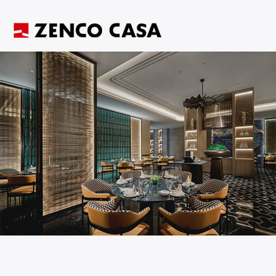 Furnitur restoran hotel termasuk meja makan bulat gaya modern