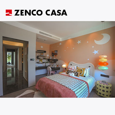 Furnitur Kamar Tidur Kontemporer Set Termasuk Tempat Tidur Anak-anak Dengan Meja Tangan Kayu Solid Bulat