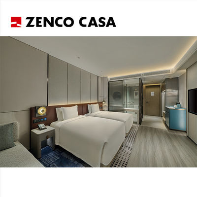 Set furnitur kamar bisnis hotel termasuk kursi meja dan meja marmer
