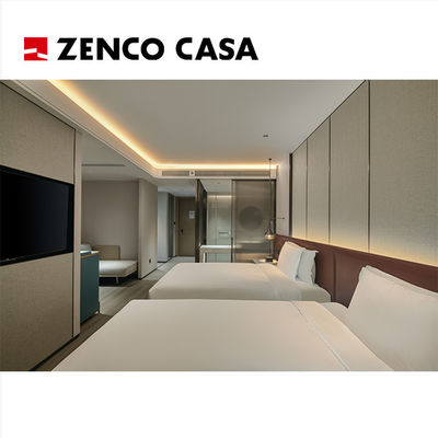 Set kamar tidur hotel gaya modern yang terbuat dari kayu solid berkualitas tinggi